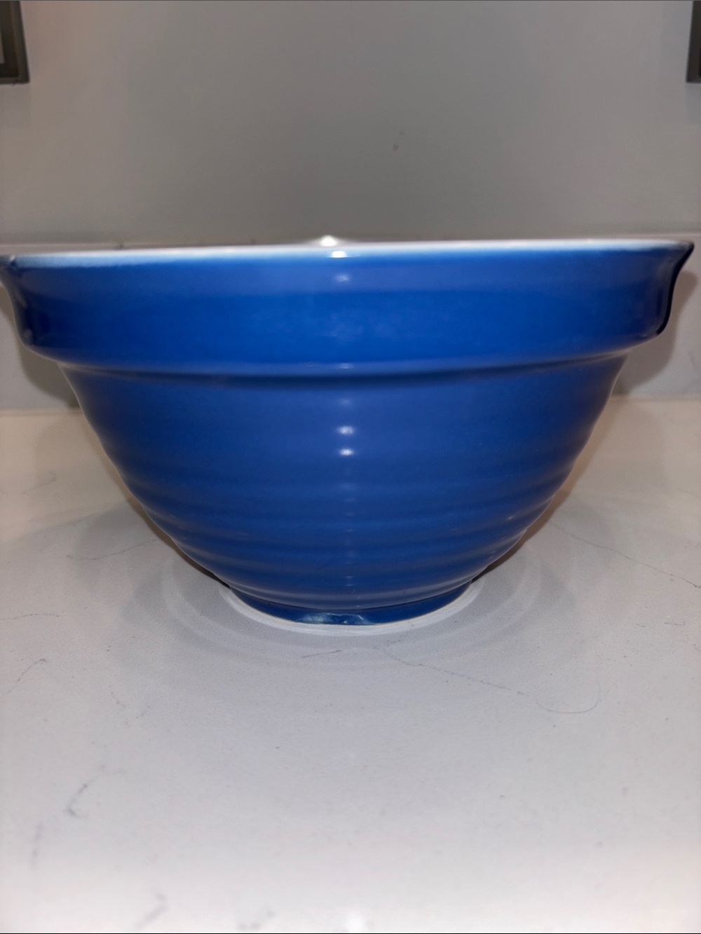 SALE-WCL China pottery Blue  Mixing Bowl